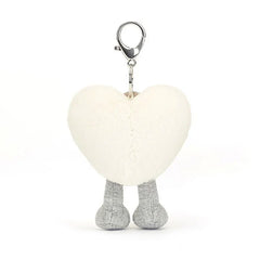 Jellycat Amuseable Cream Heart Bag Charm