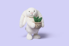 Jellycat Cream Bunny With Plant